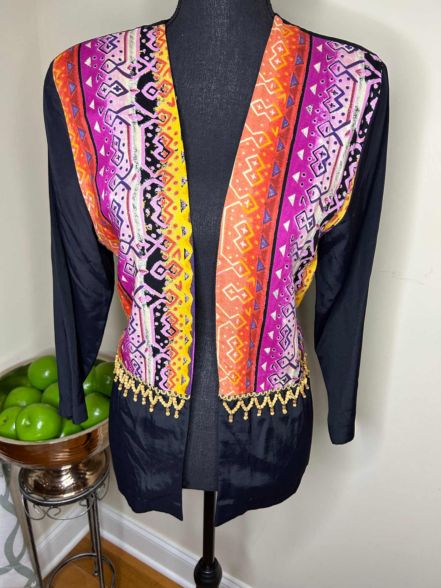 Mikaela Collection Open Blazer w/ Tassels