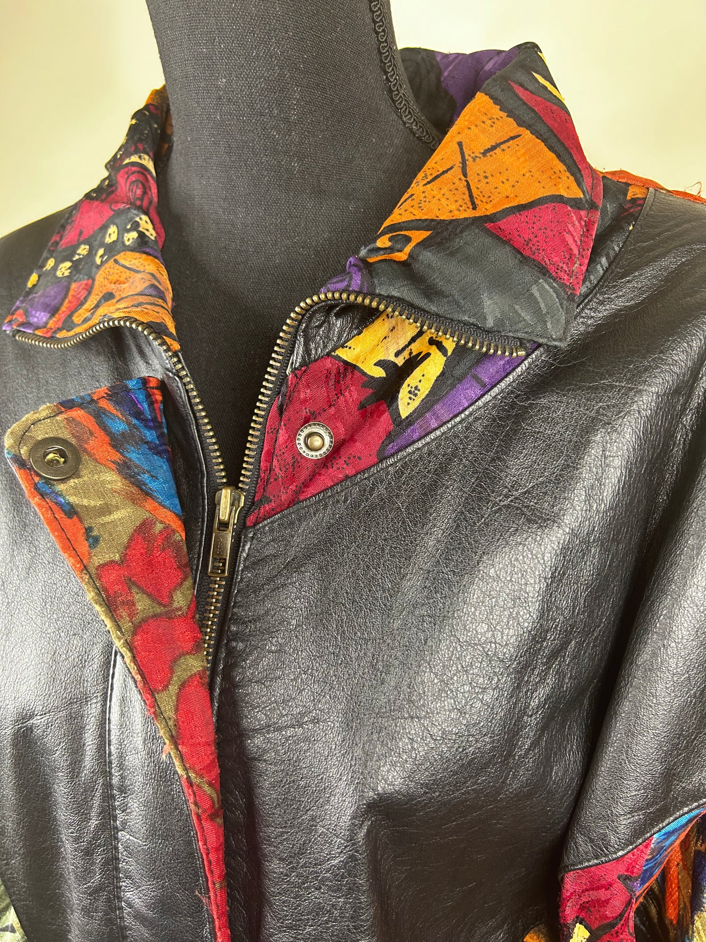 Vintage 80's Pelle Genuine Leather Jacket