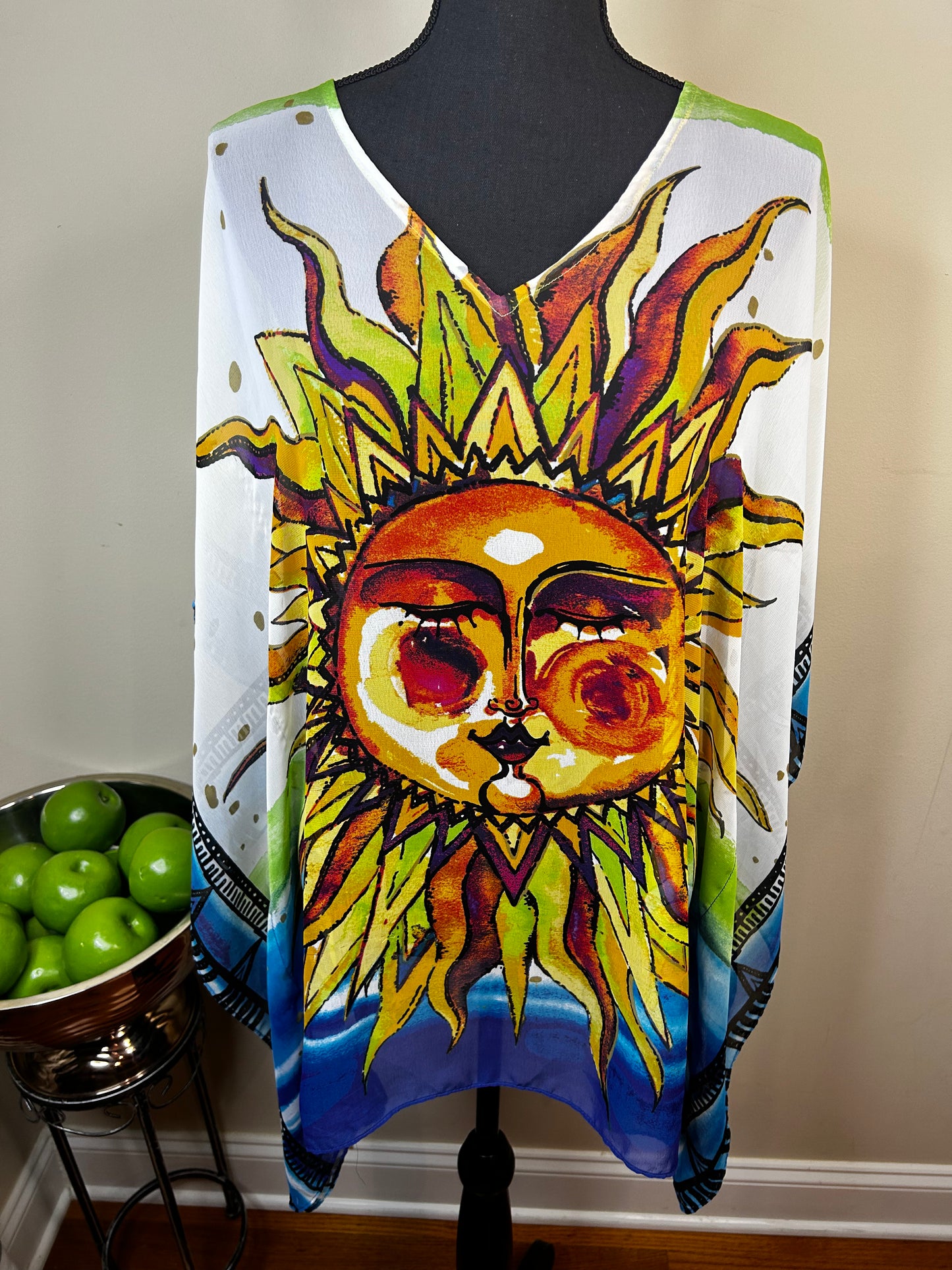 Chico's Sun Face Lightweight Poncho