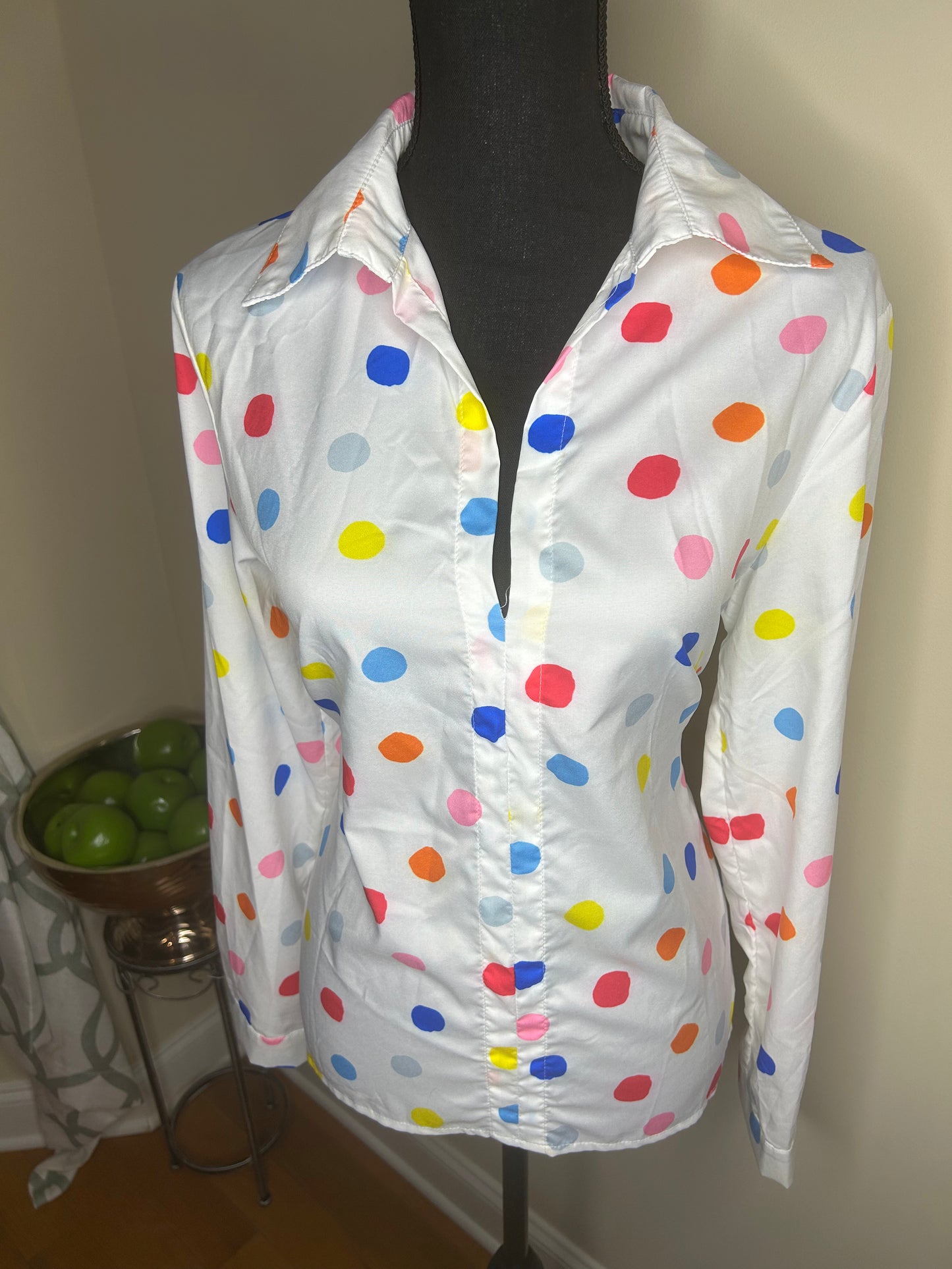White Polka Dot Shirt