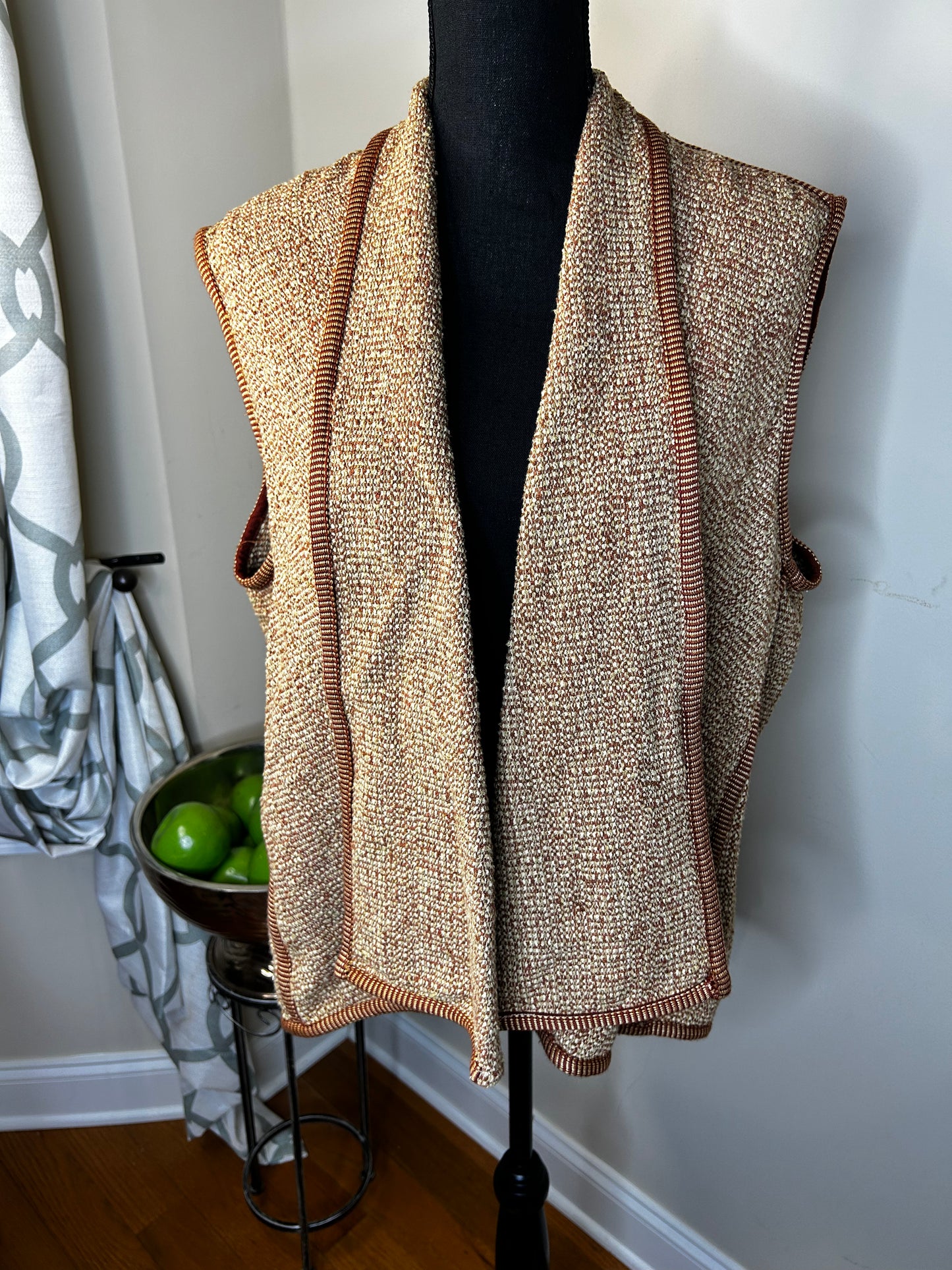 Vintage HNEVA HNEVA Mudcloth “Bogolanfini” Vest/Duster