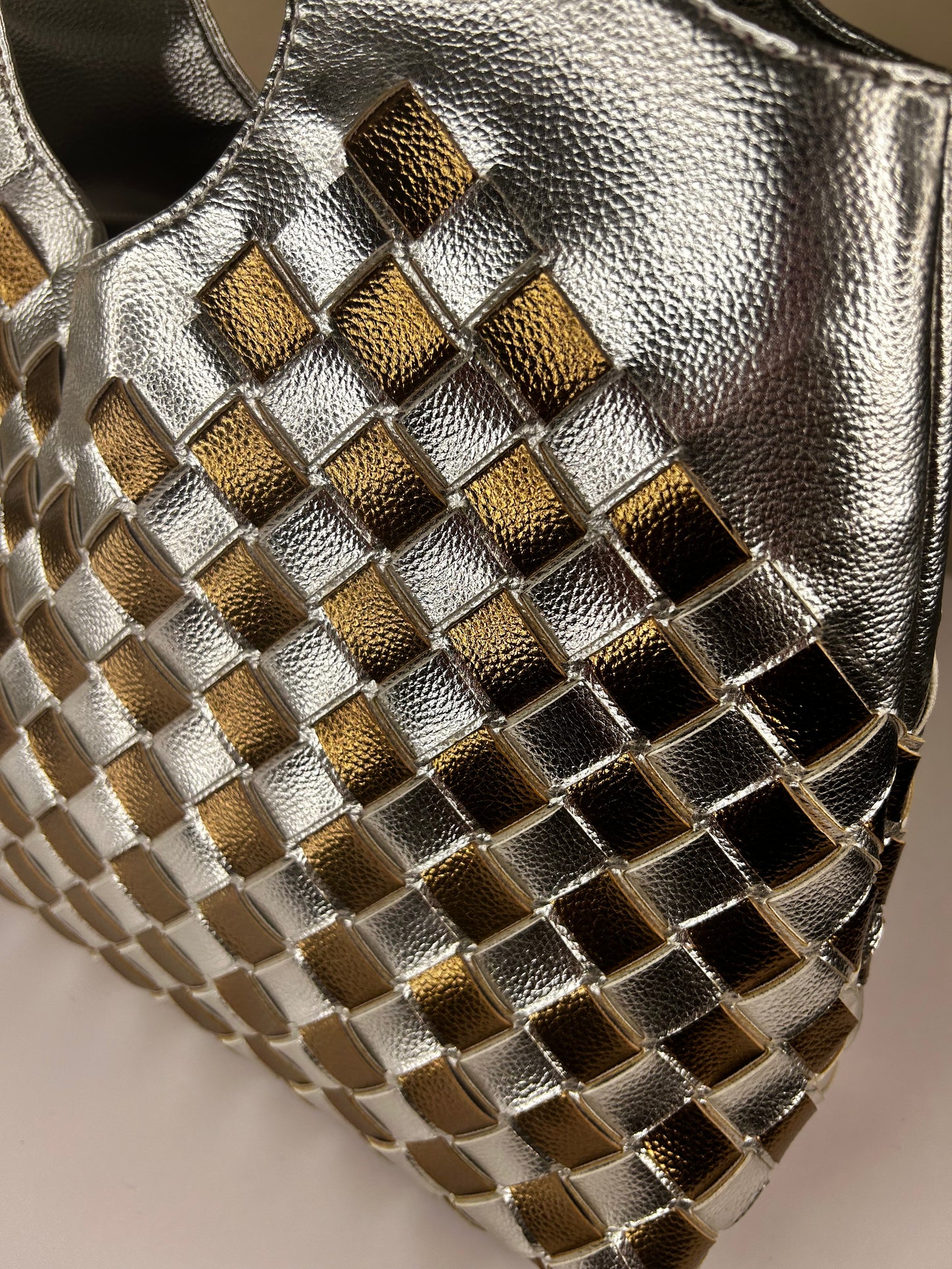 Silver and Gold Woven Purse NWOT