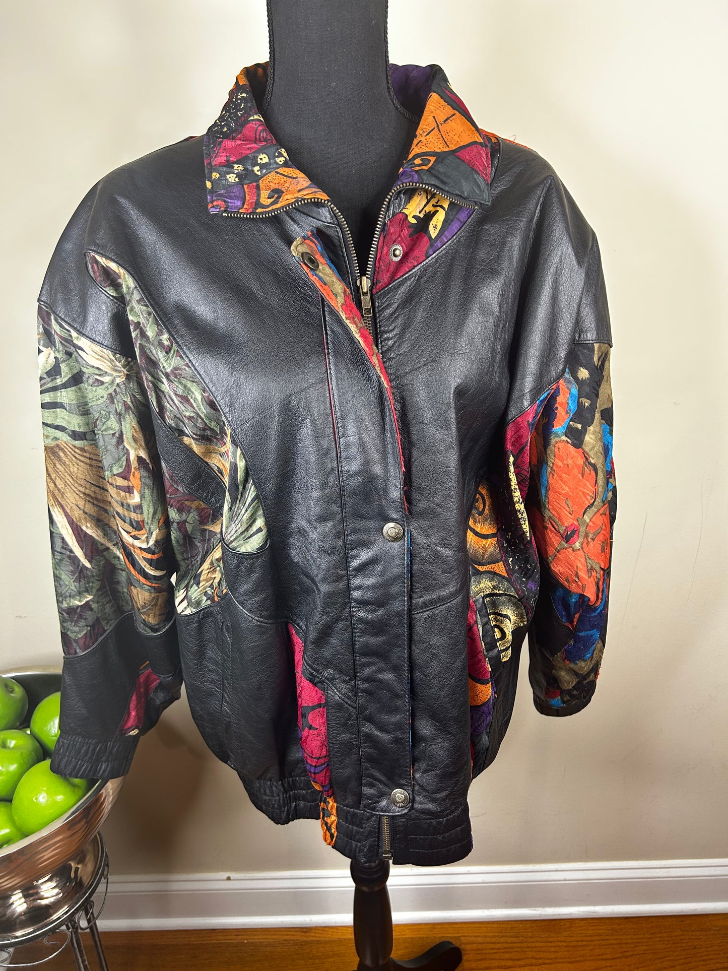 Vintage 80's Pelle Genuine Leather Jacket
