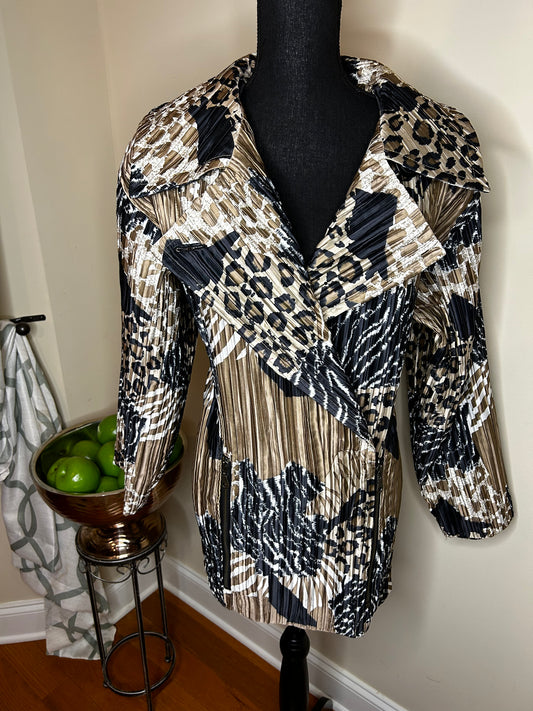 Cache' Animal Print Blazer