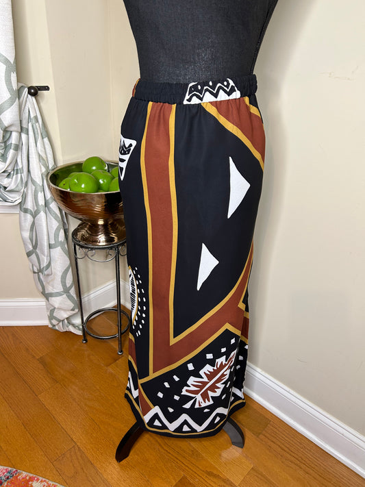 Mosaic Print Skirt