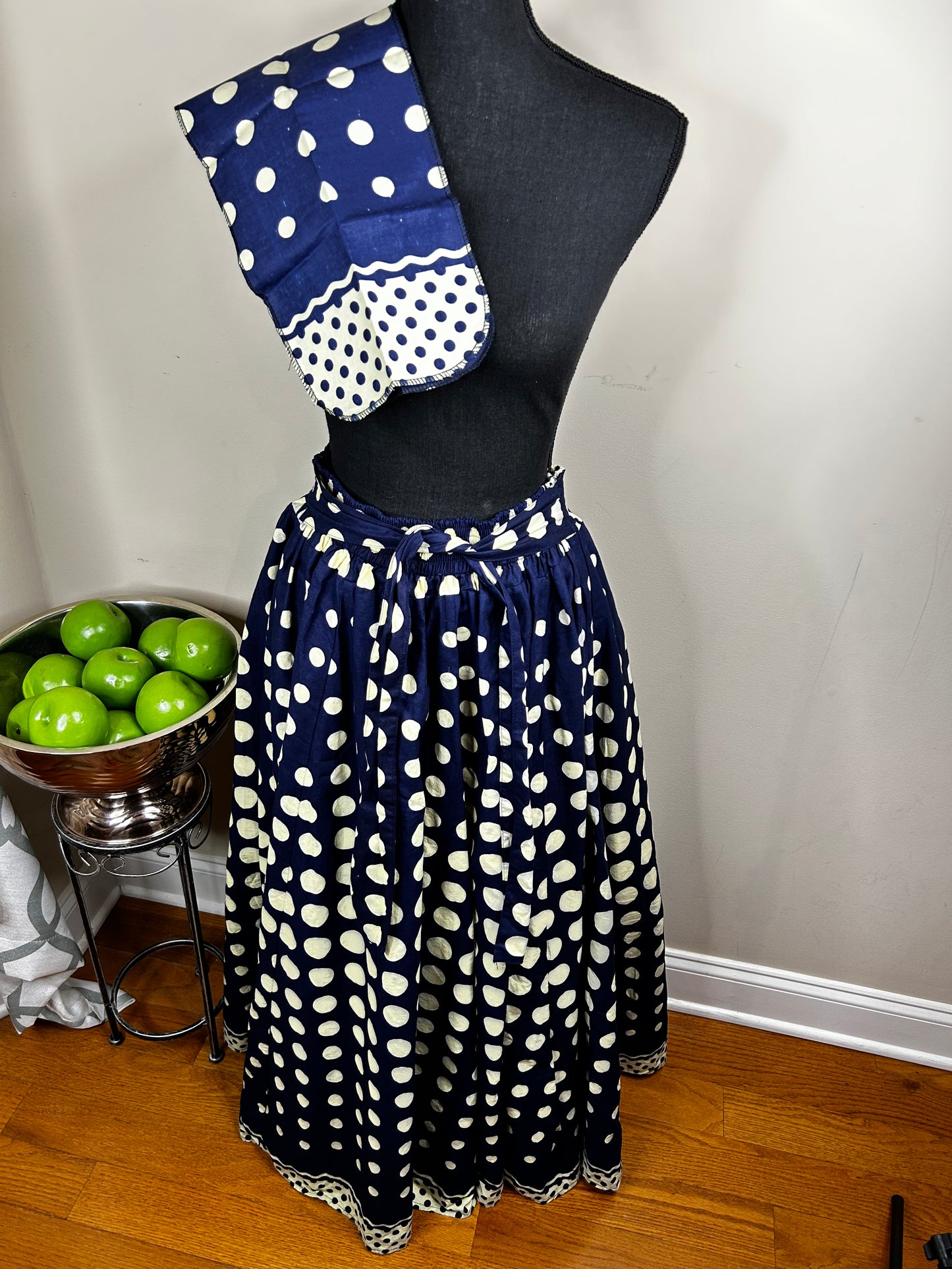 Tie-Waist Maxi Skirt with Matching Headwrap