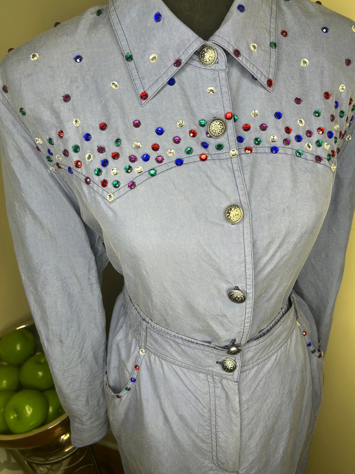 Vintage Diane Gilman  Bejeweled 2-Piece Set