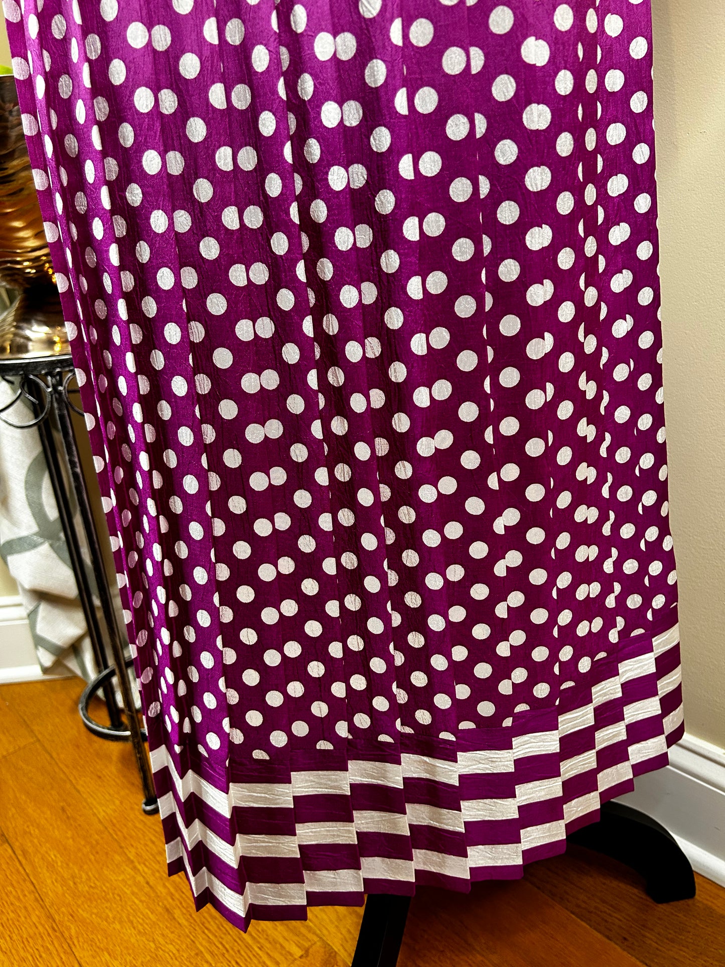 Vintage California Girl Polka Dot Pink and White Dress