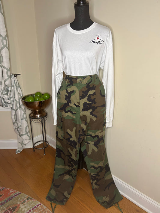Camo Pants/Button Fly