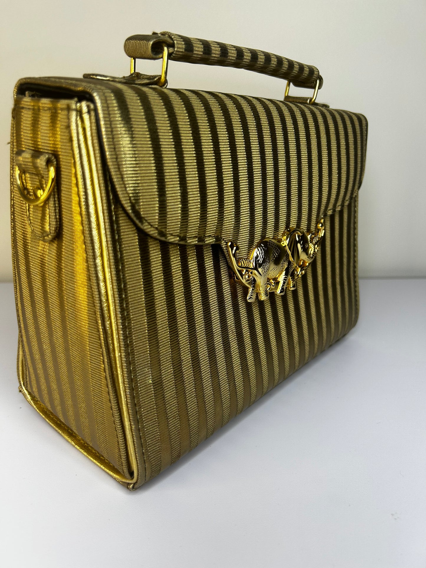Vintage Elephant Accent Tango Purse (No Strap)