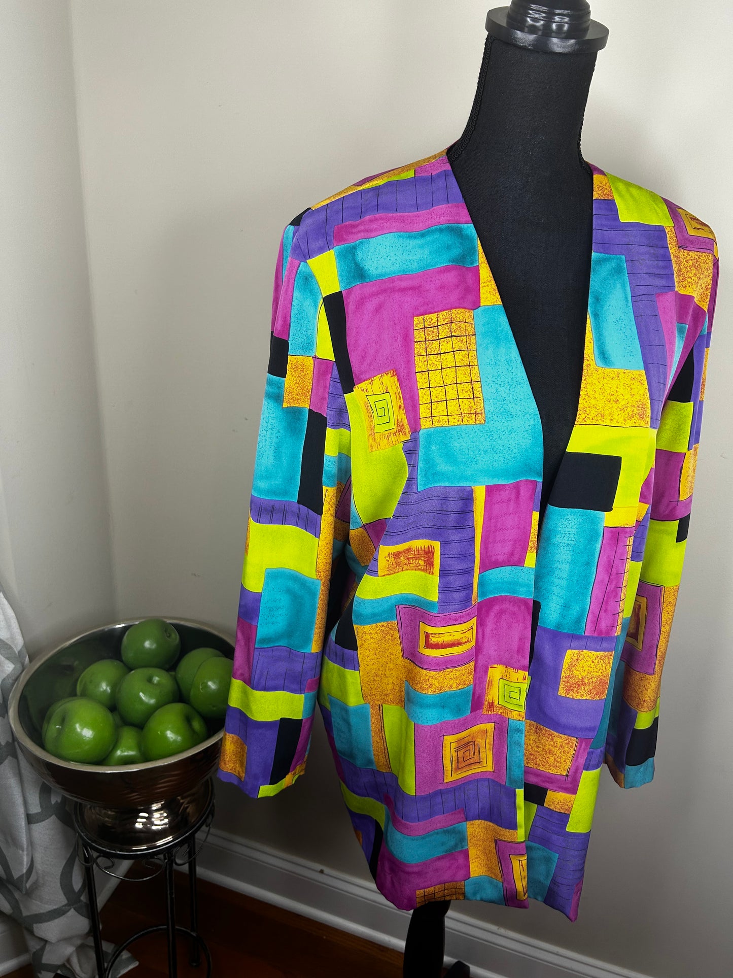 Vintage Caron Components Geometric Open Blazer