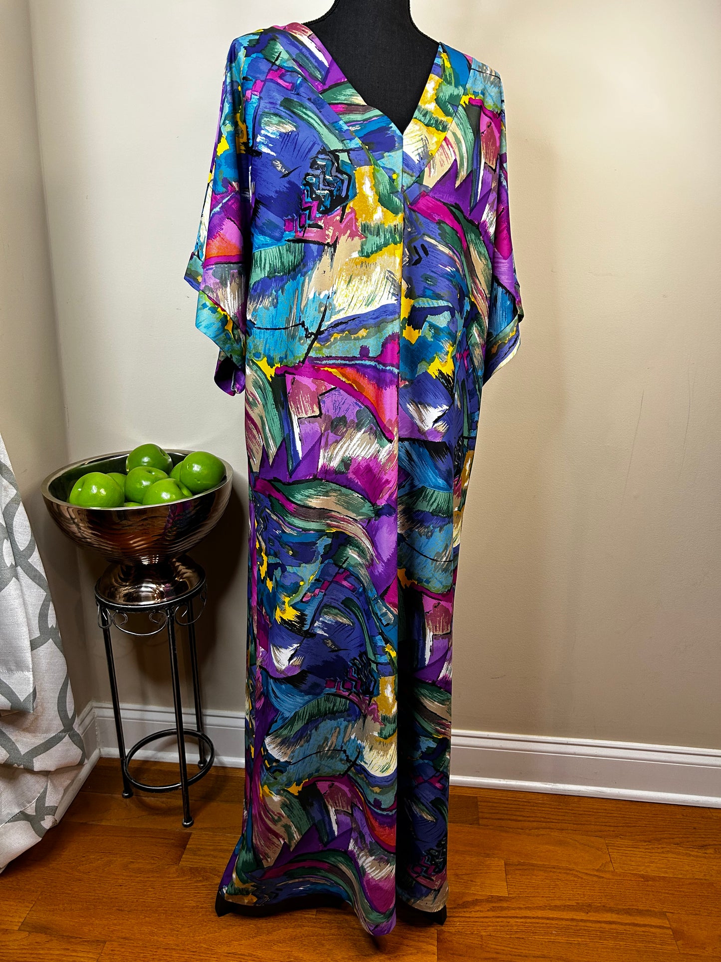 Vtg Granada Abstract Print "Muu Muu"