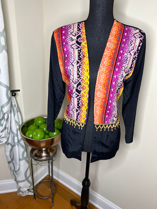 Mikaela Collection Open Blazer w/ Tassels