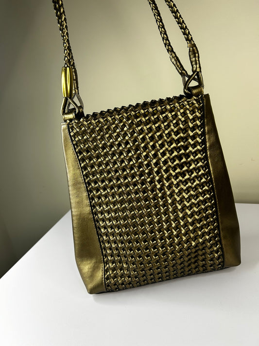 Liz Clairborne Metallic Woven Purse