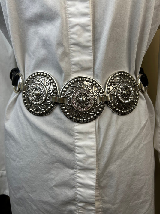 Chico's Genuine Leather Adjustable Belt (Stamped)