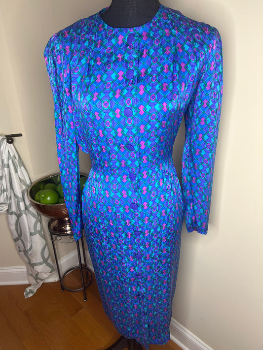 Adrianna Papell Abstract Print Dress