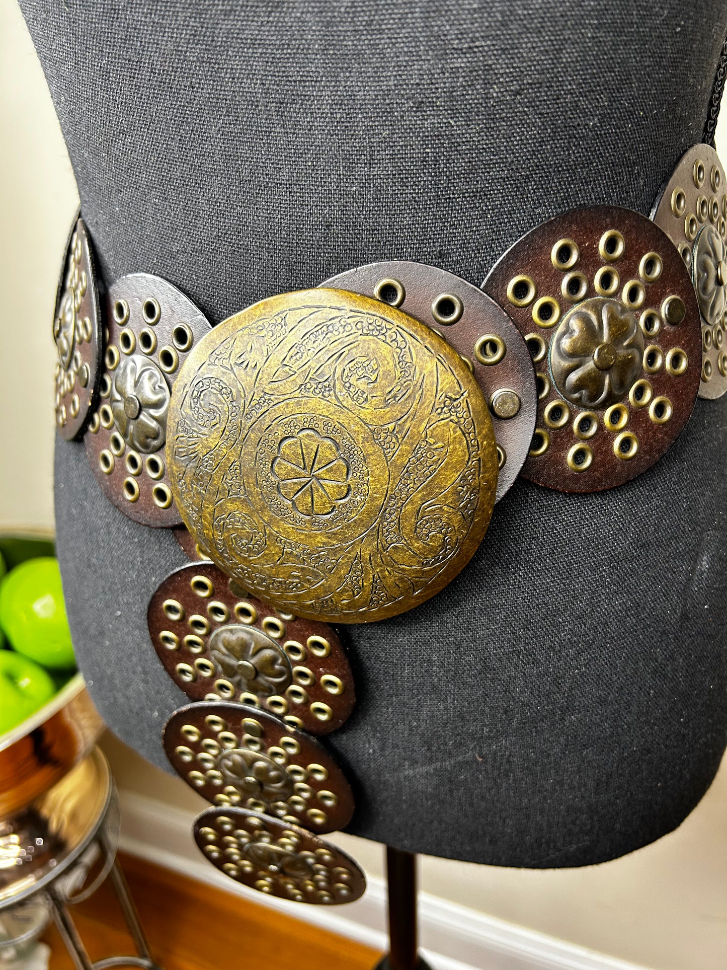 Moroccan Brown Leather Belt