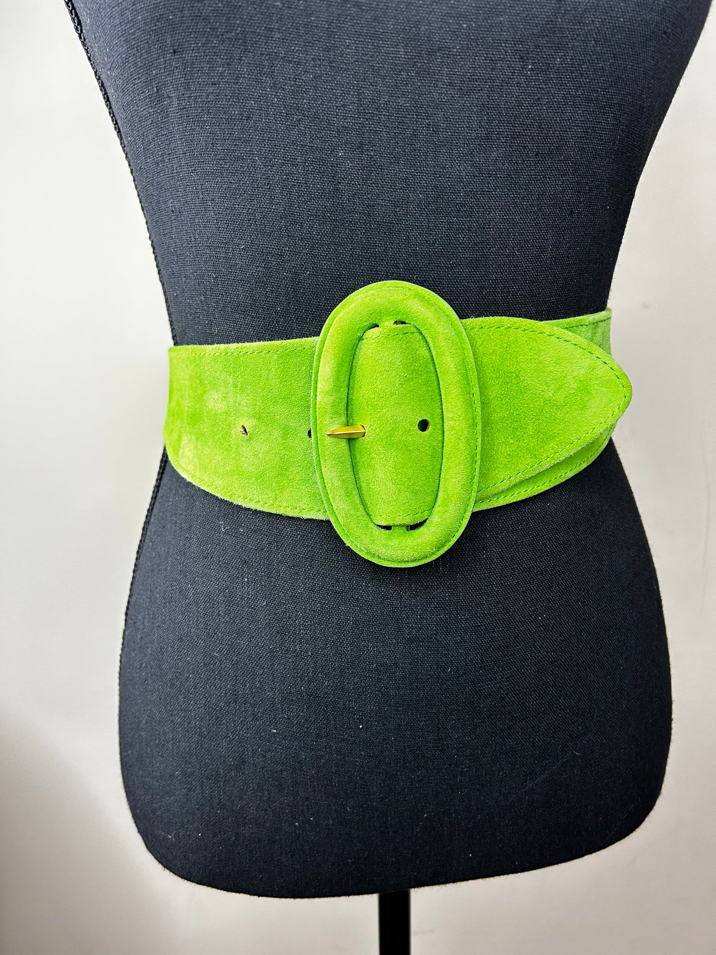 Donna Karan New York Green Suede Belt