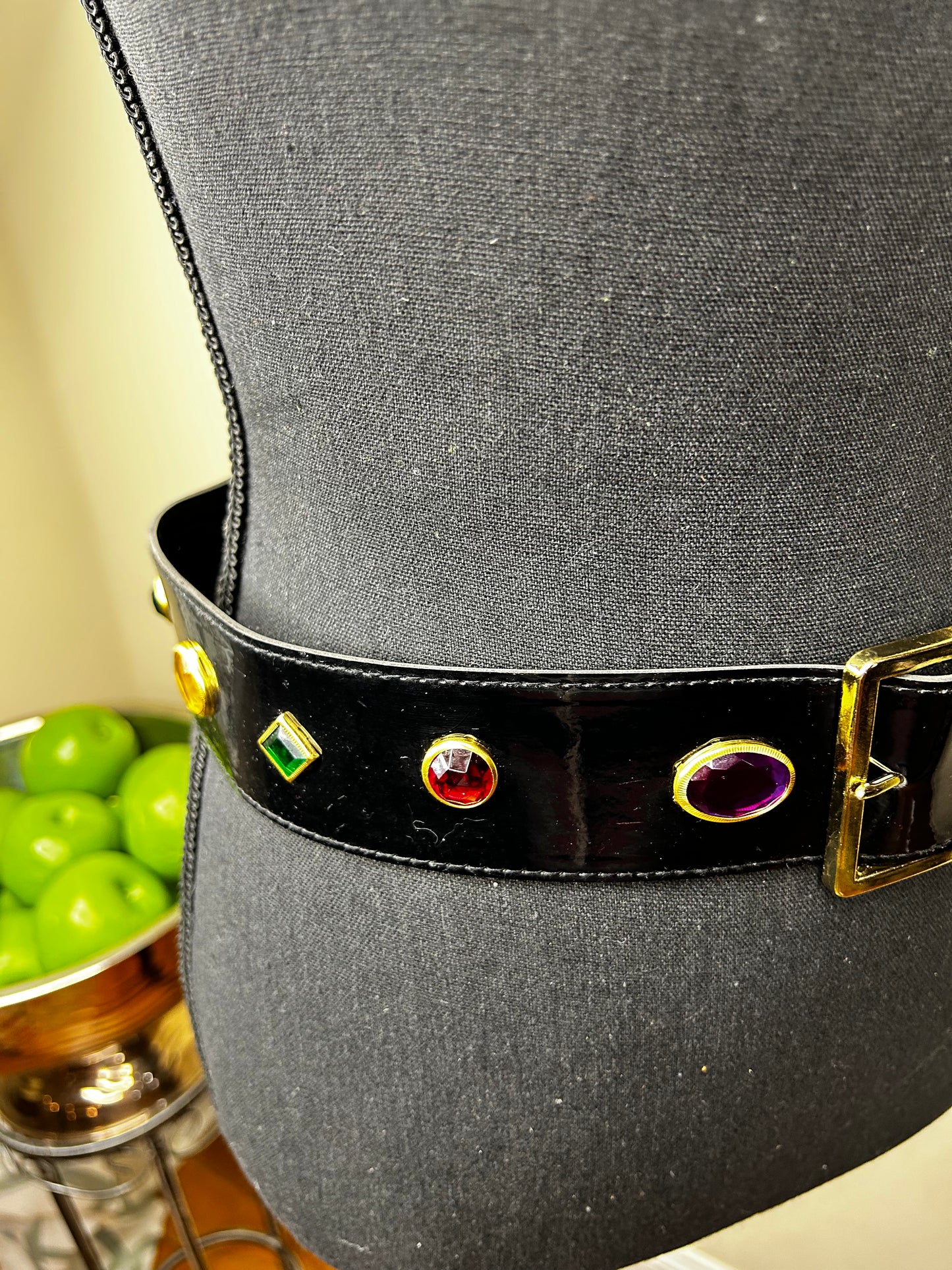 80’s-90s Black Bejeweled Belt