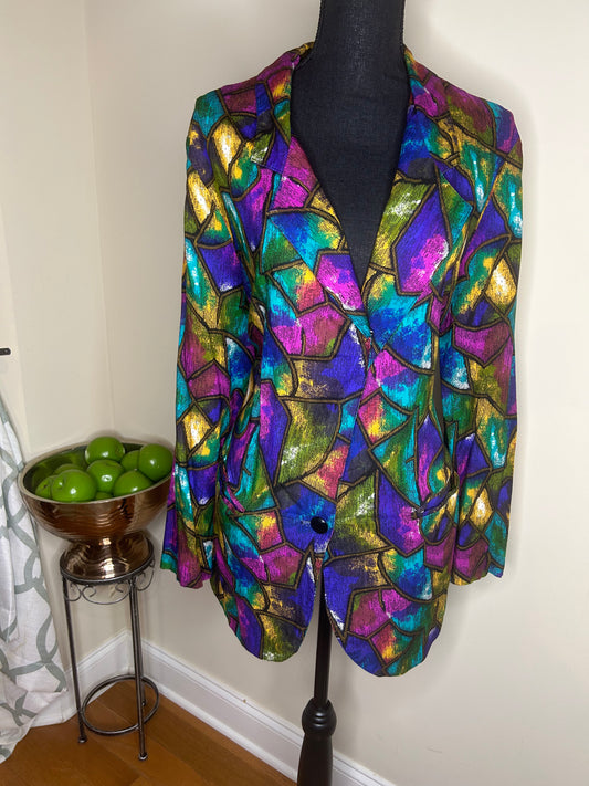 Christi Evan Colorful Blazer