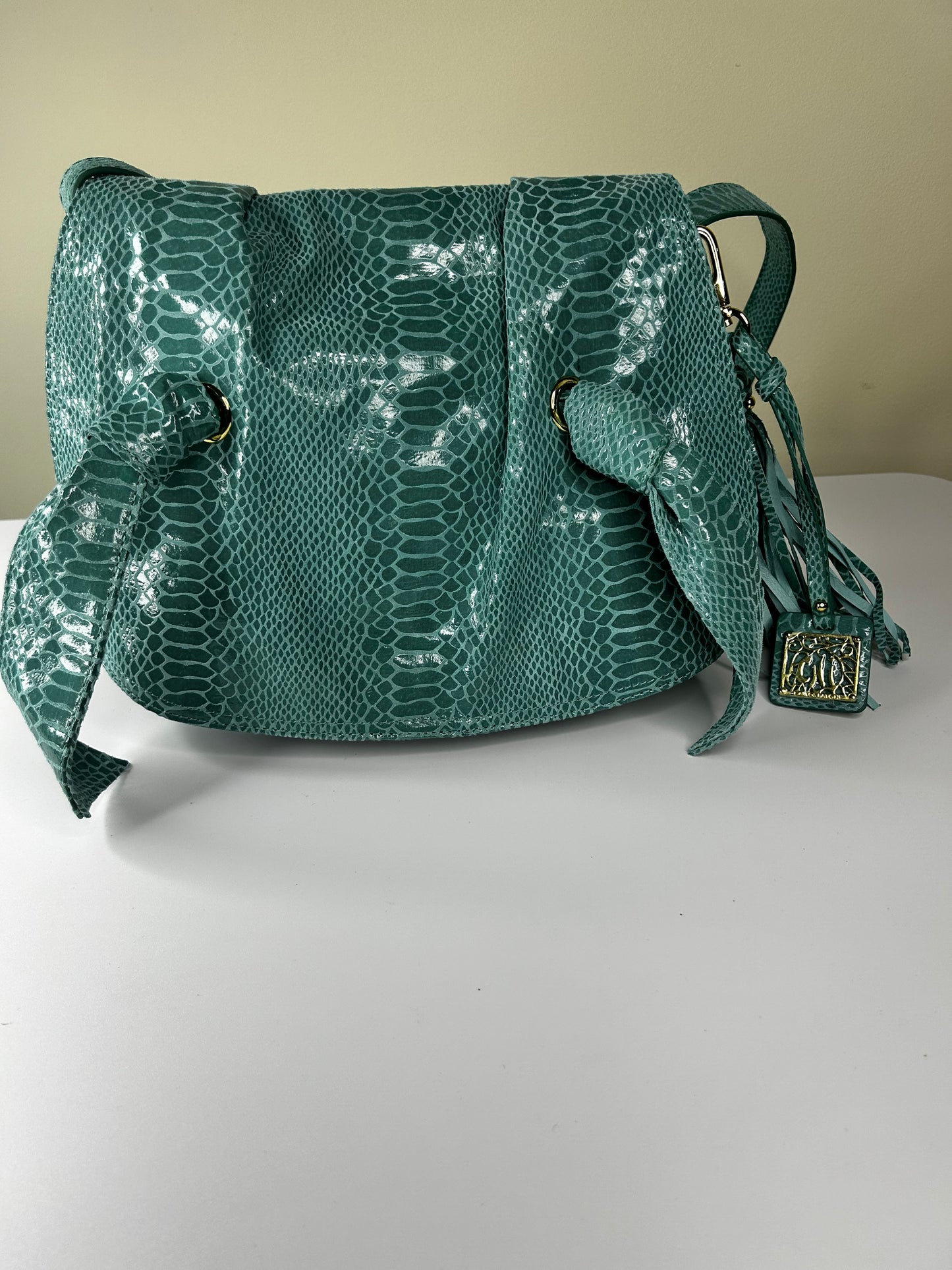 Chi by Carlos Falchi Green Purse
