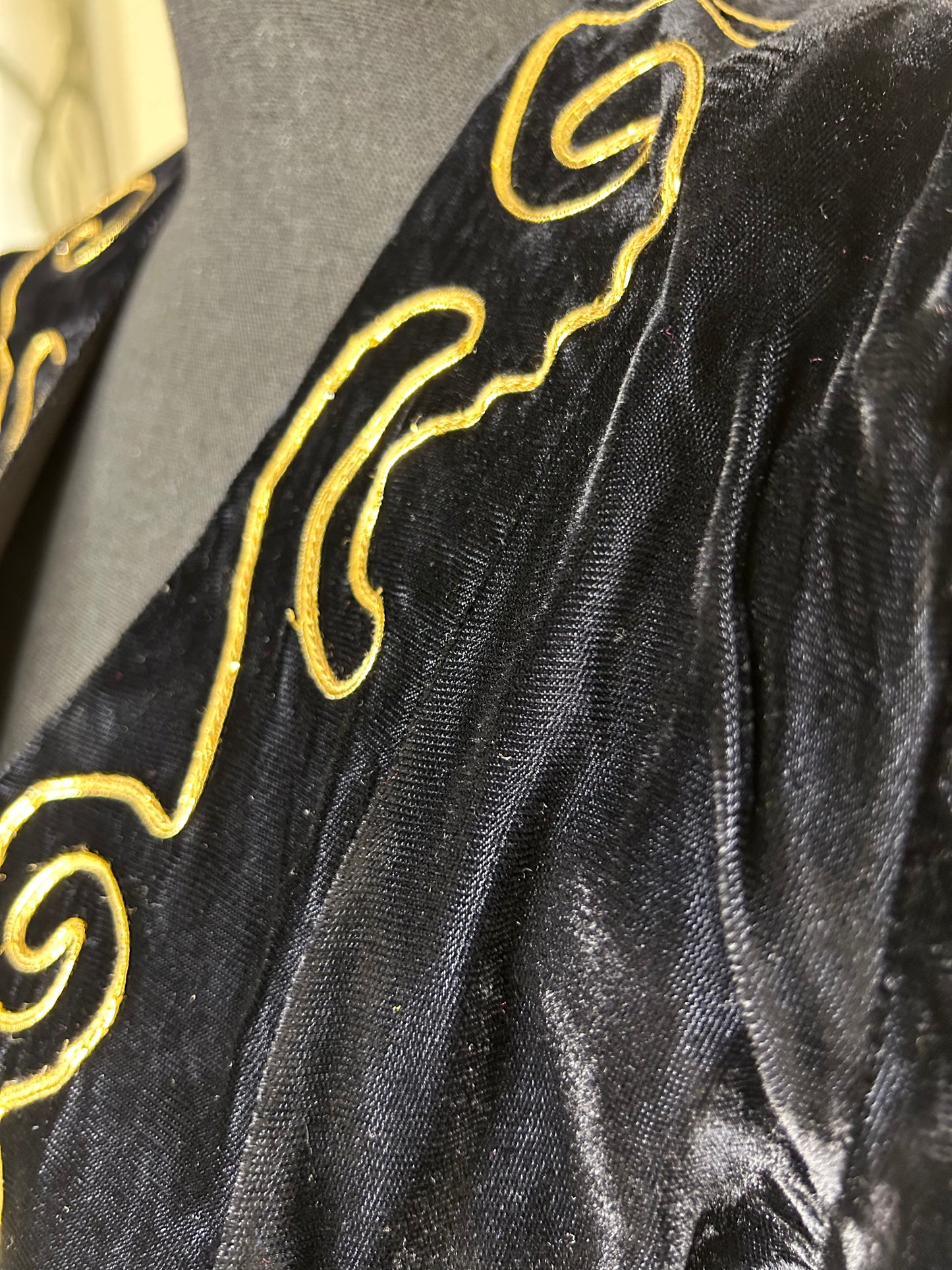 Velvet Embroidered Blazer