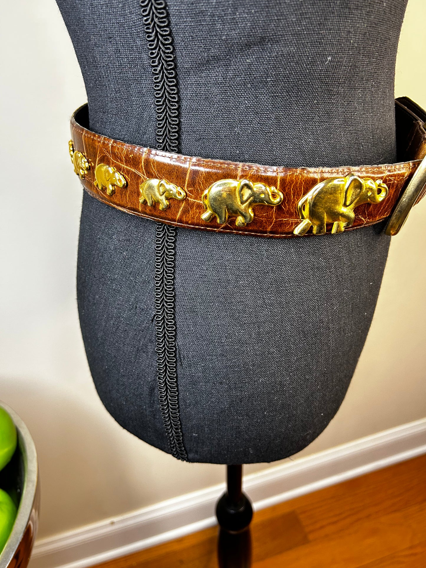 Avignon Elephant Family Genuine Leather Belt