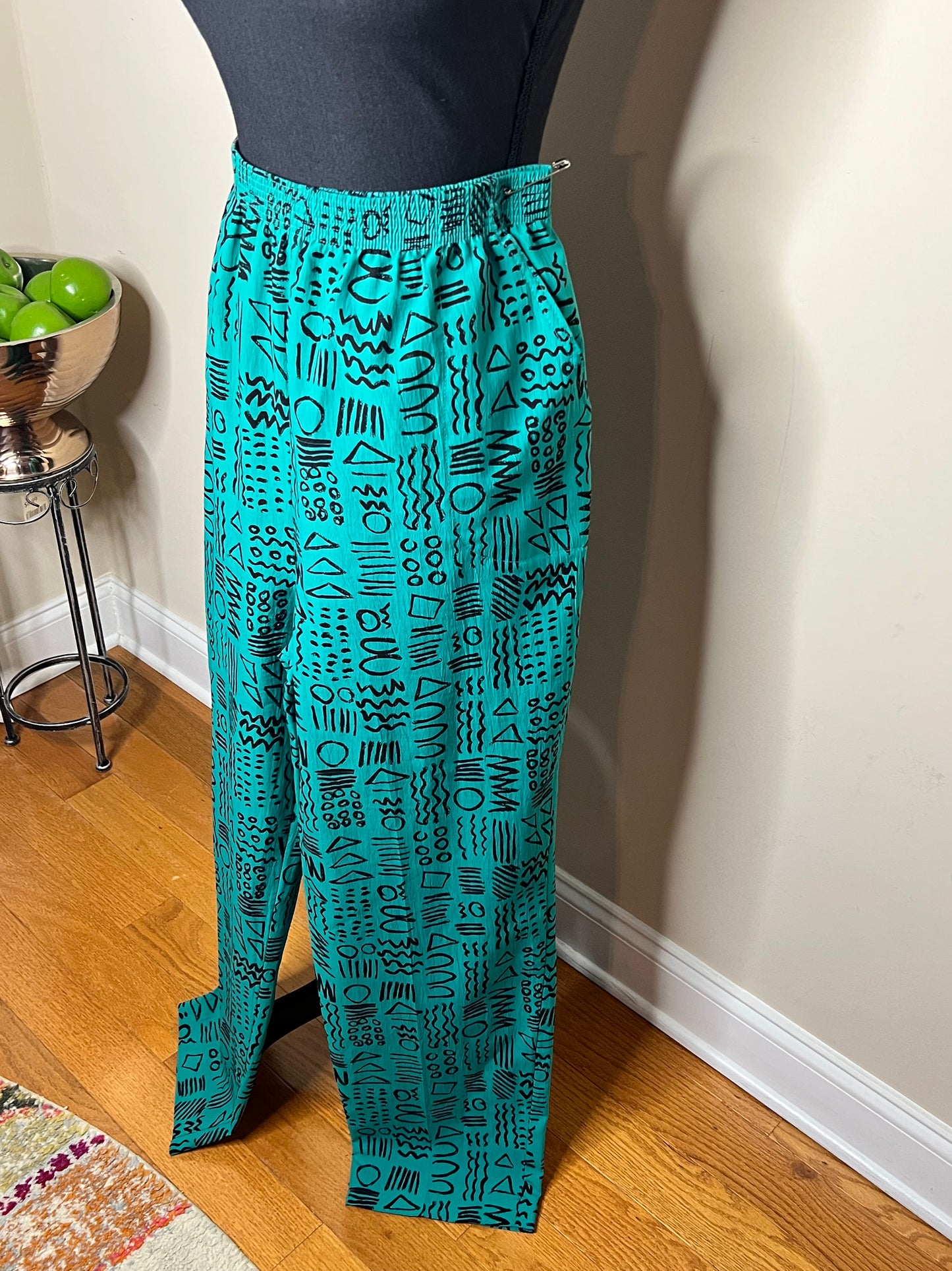 Southern Lady Abstract Print Pants