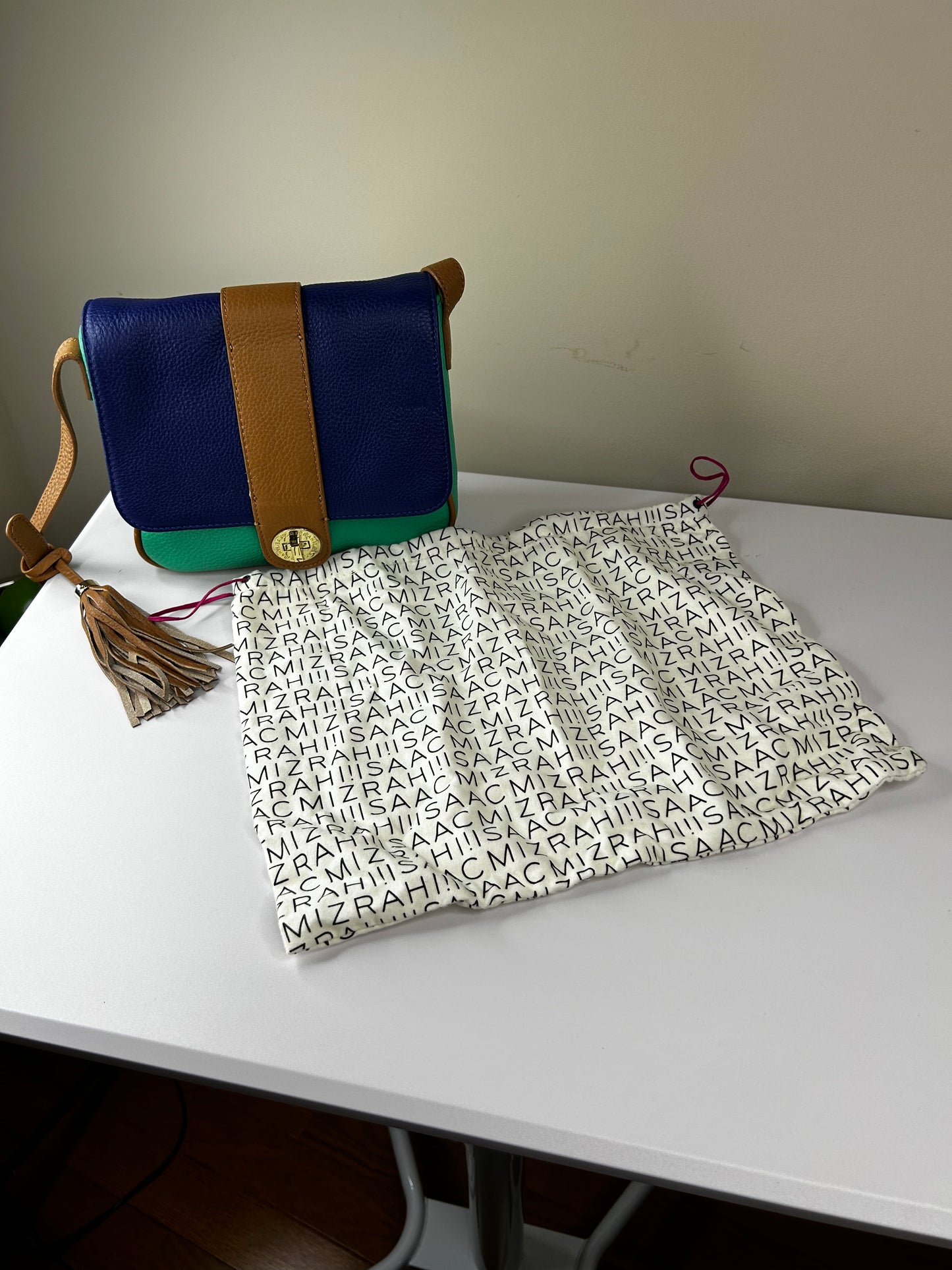 Isaac Mizrahi Colorblock Purse w/ Dust Bag