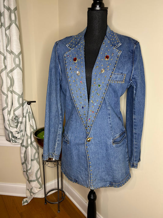 Jeweled Denim Jacket