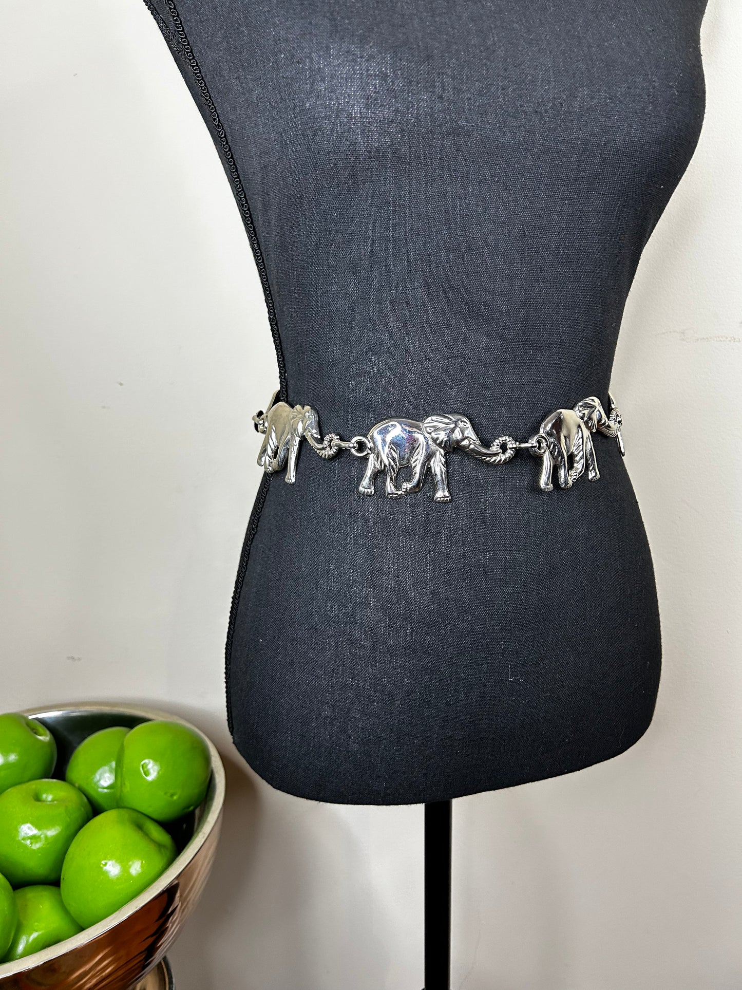 Silver Elephant Belt (6 Elephants)