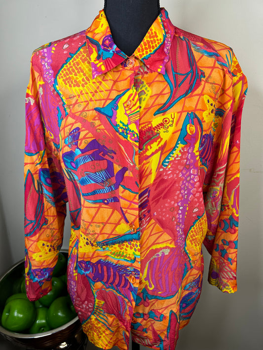 Vtg Albert & Pearl Fish Shirt