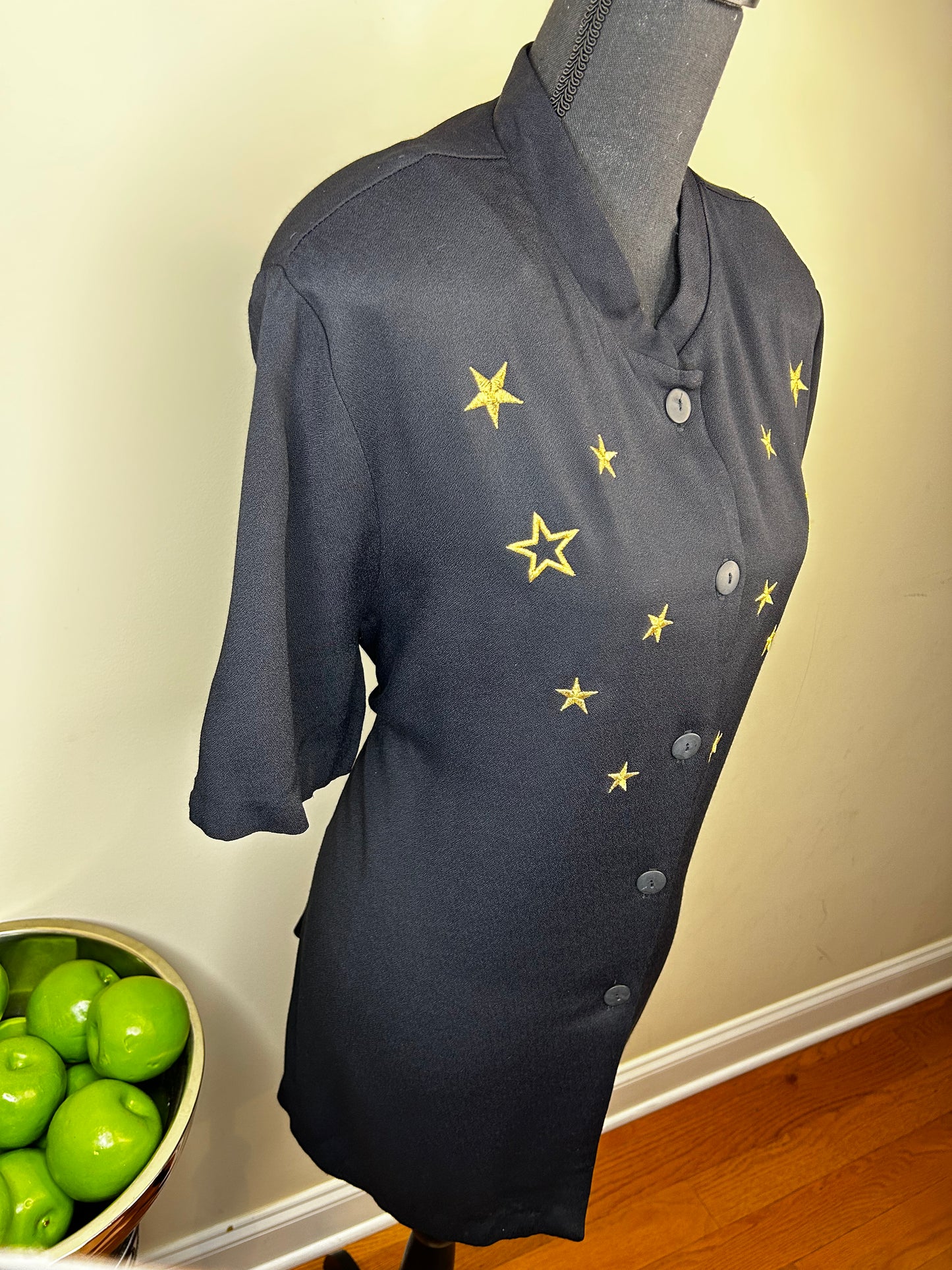 Vtg Bentley Star Embroidered Shirt