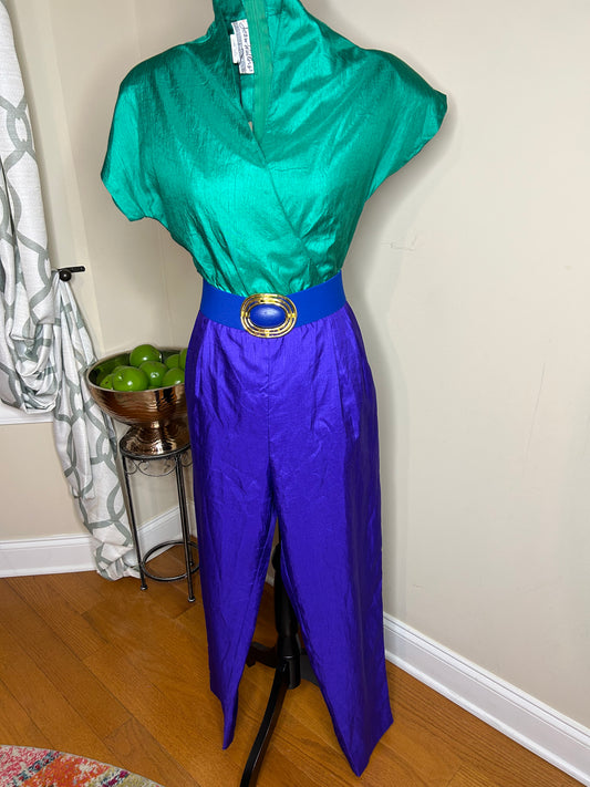 Joan Walters Vintage Colorblock Romper