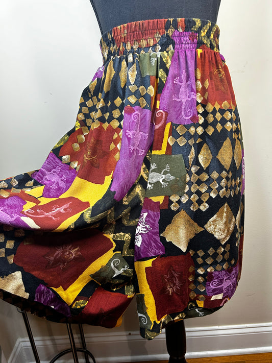 Kathie Lee Vtg Abstract Print Shorts