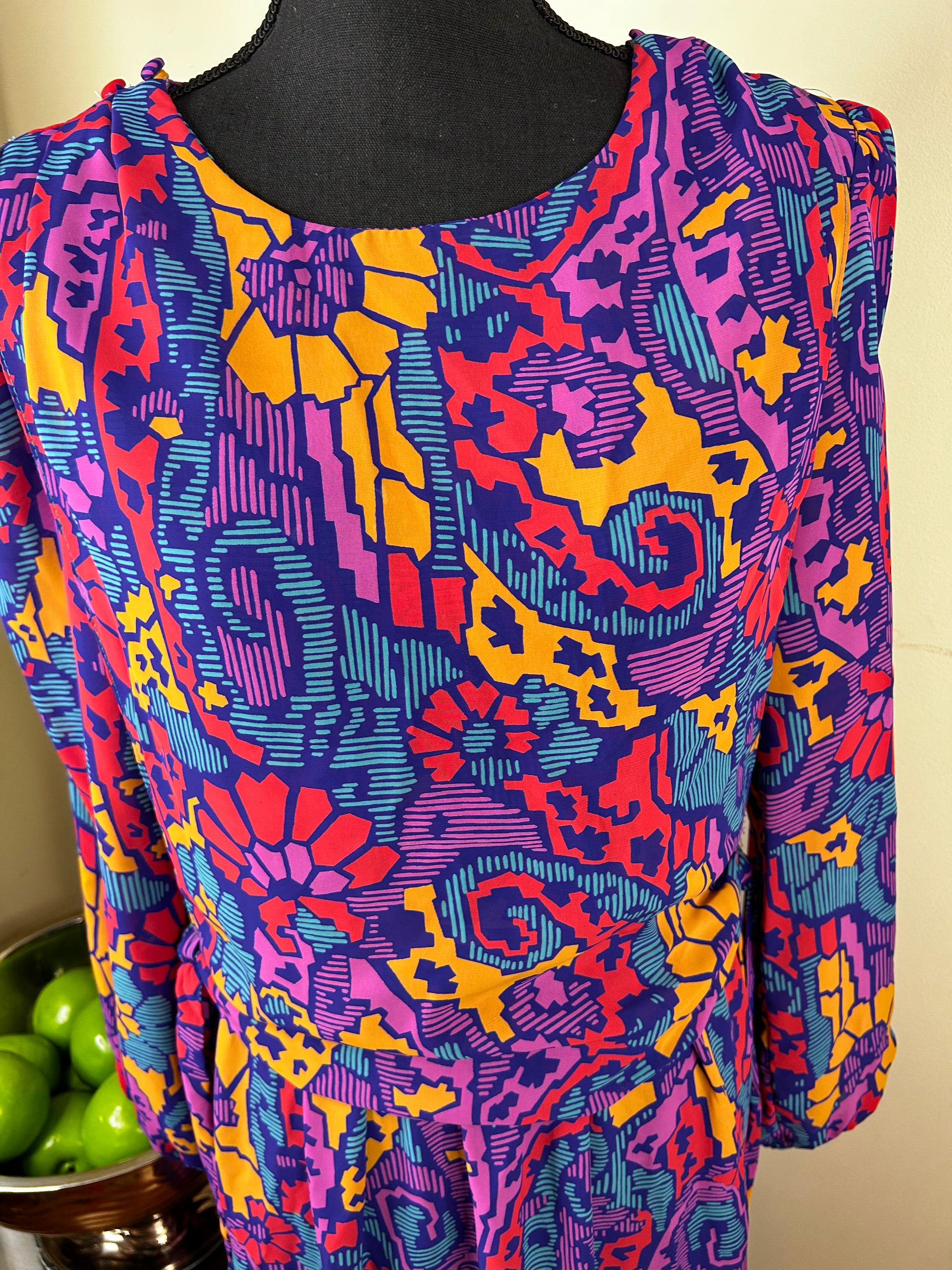 Vintage Breli Multicolor Dress – Thrift D Vintage Clothing