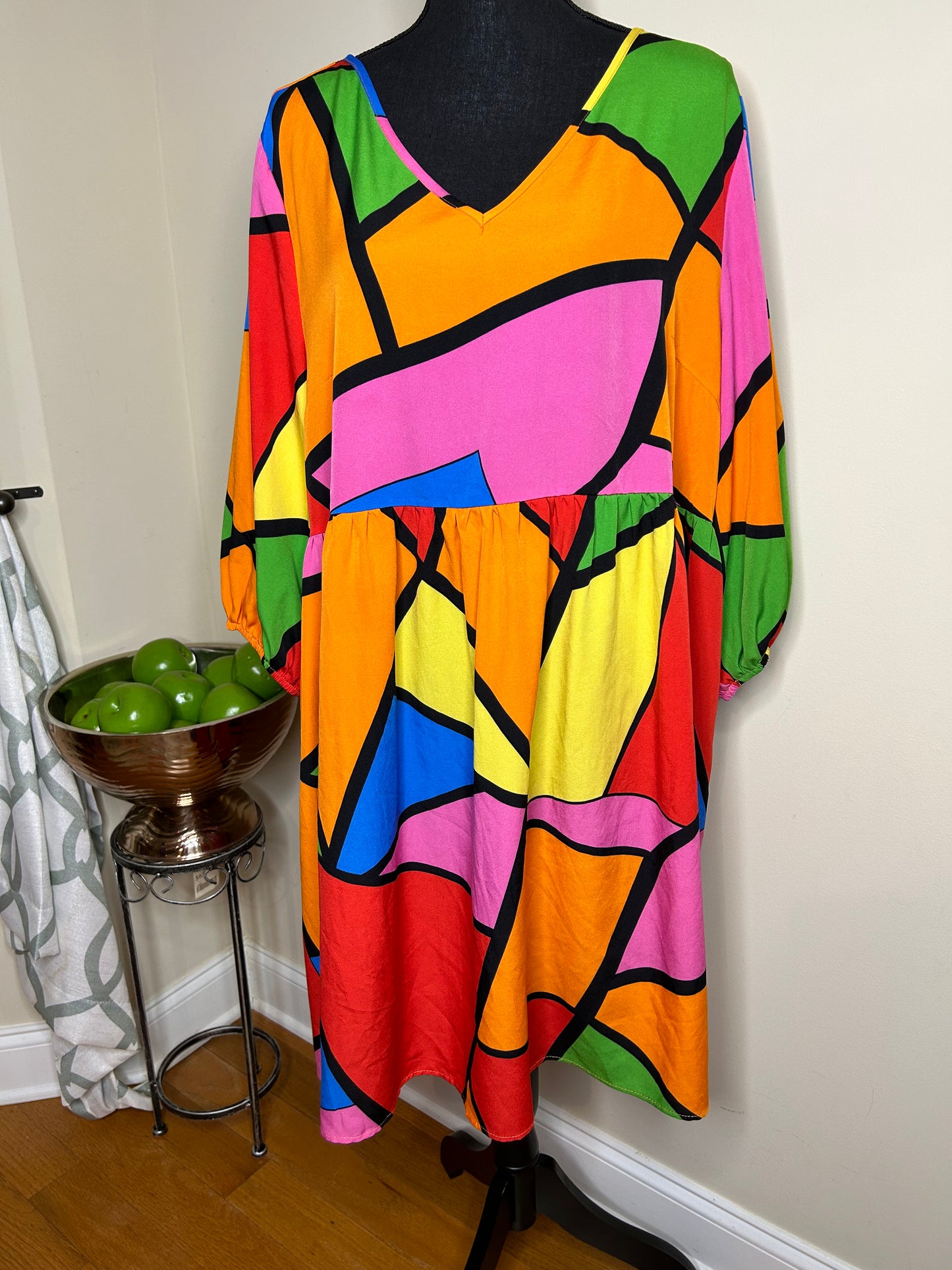 Shein Curve Colorblock Dress