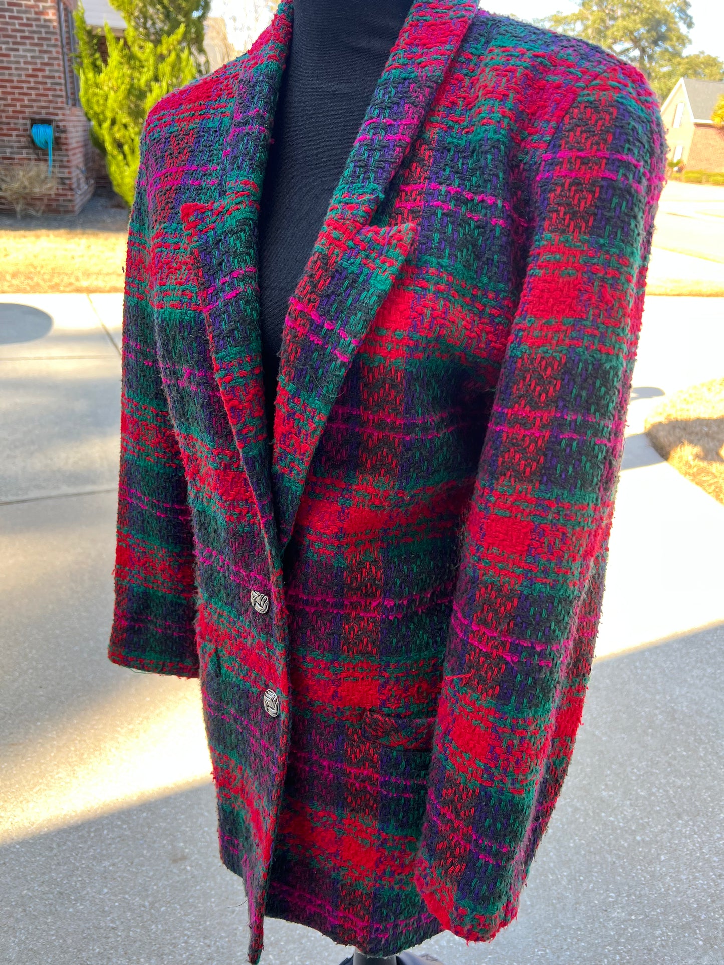 Jill Martin Multicolor Tweed Blazer
