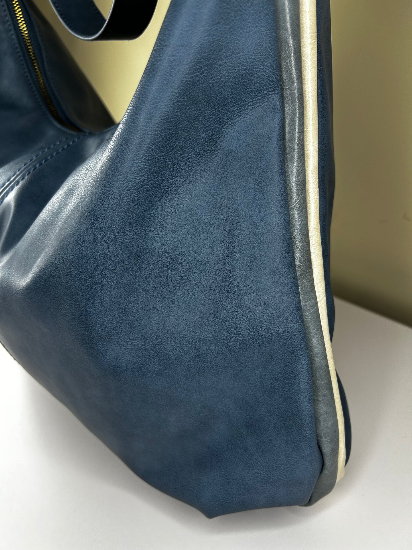 Urban Originals Anthropologie Blue and Tan Purse