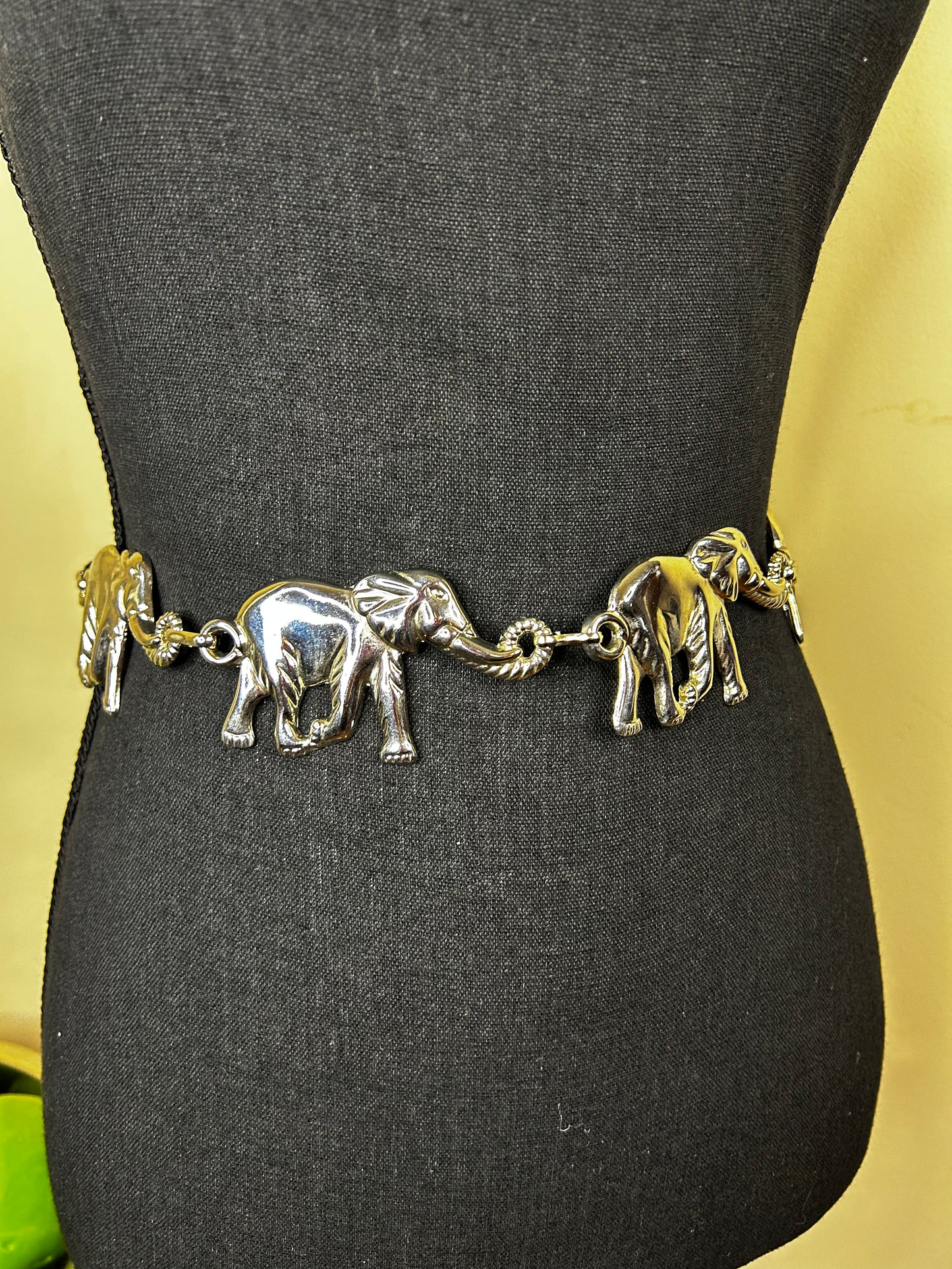 Silver Elephant Belt (6 Elephants)