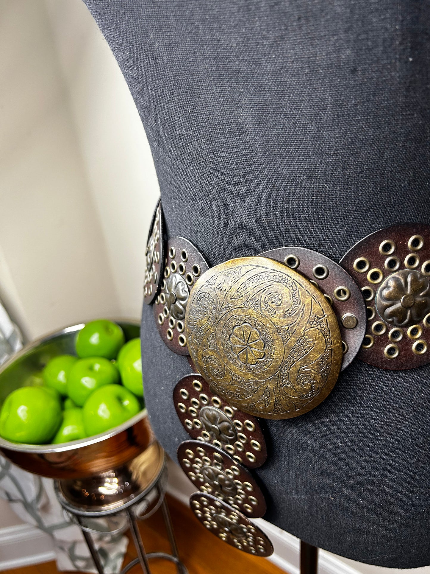Moroccan Brown Leather Belt