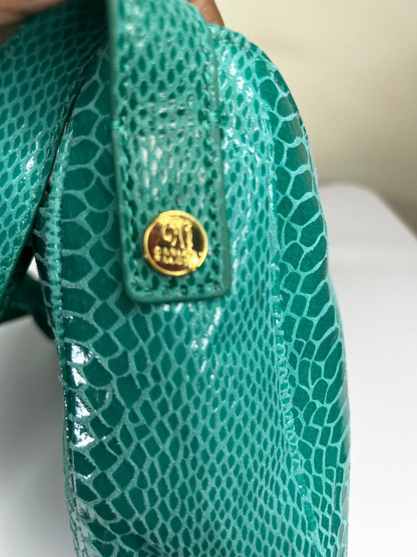 Chi by Carlos Falchi Green Purse