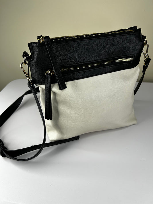 Chico's Black and Creme Crossbody