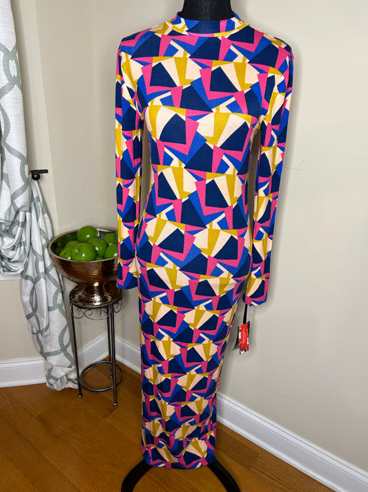 Tracee Ellis Ross "Groovy Geo" Print Dress NWT