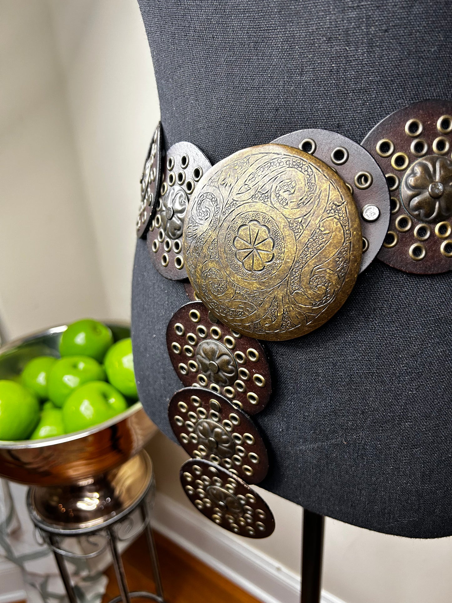 Moroccan Brown Leather Belt