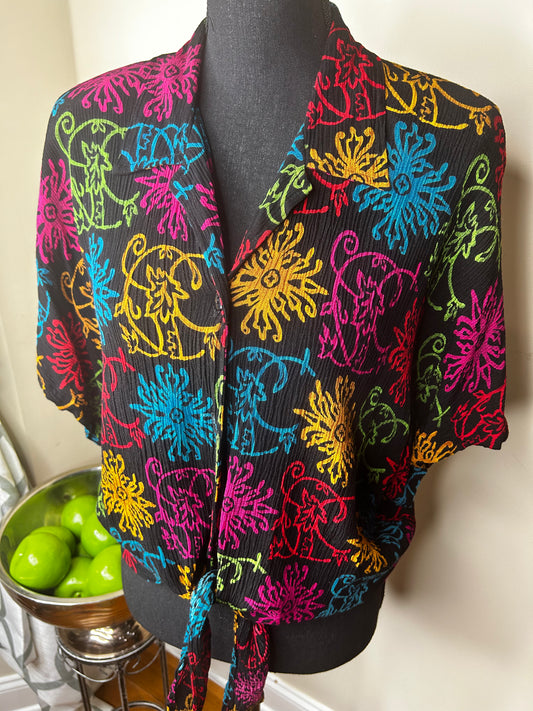 Sag Harbor Tie Front Shirt