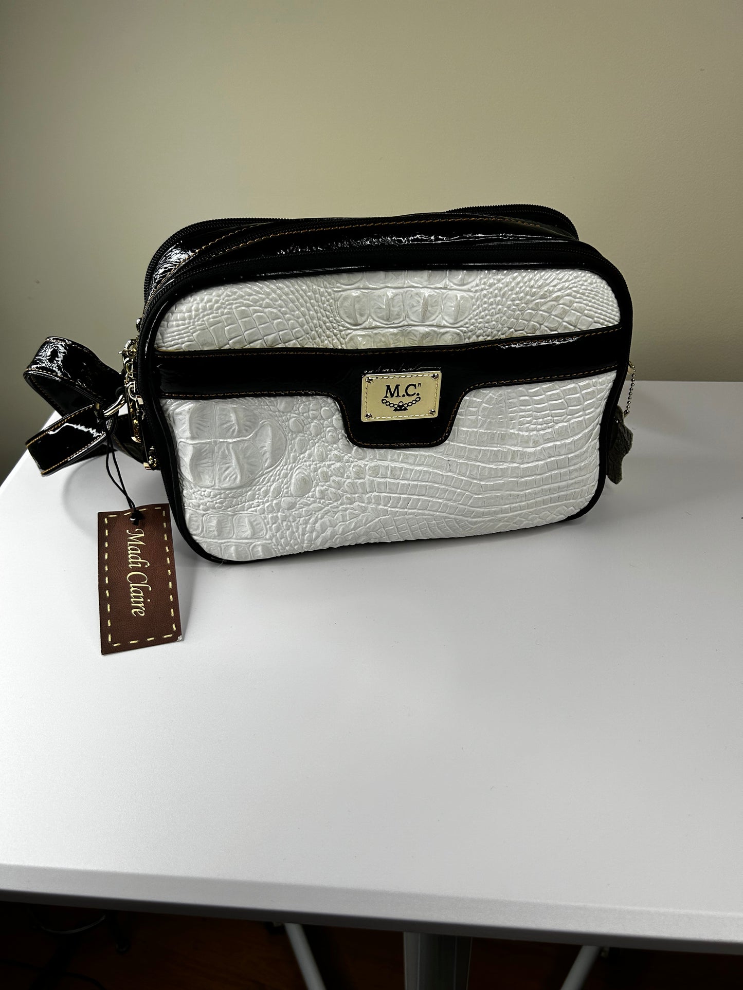 Madi Claire (MC) NWT Black and White Purse