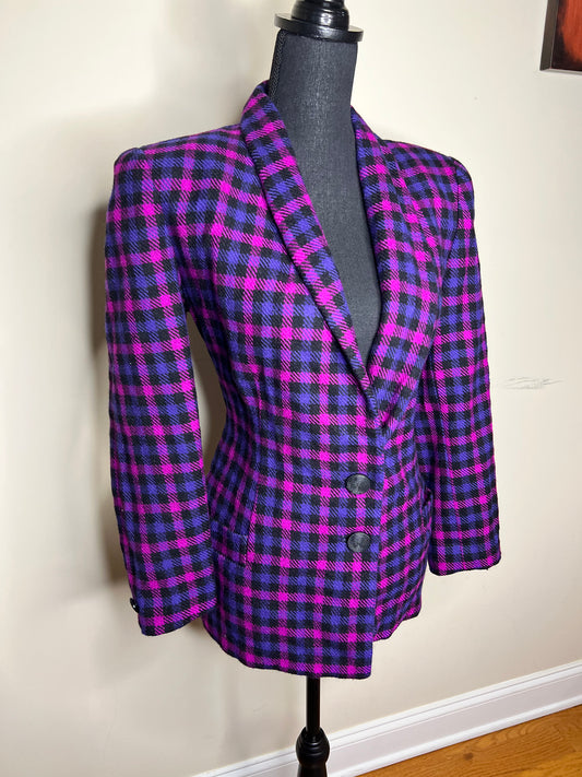 Multicolor Tweed Blazer