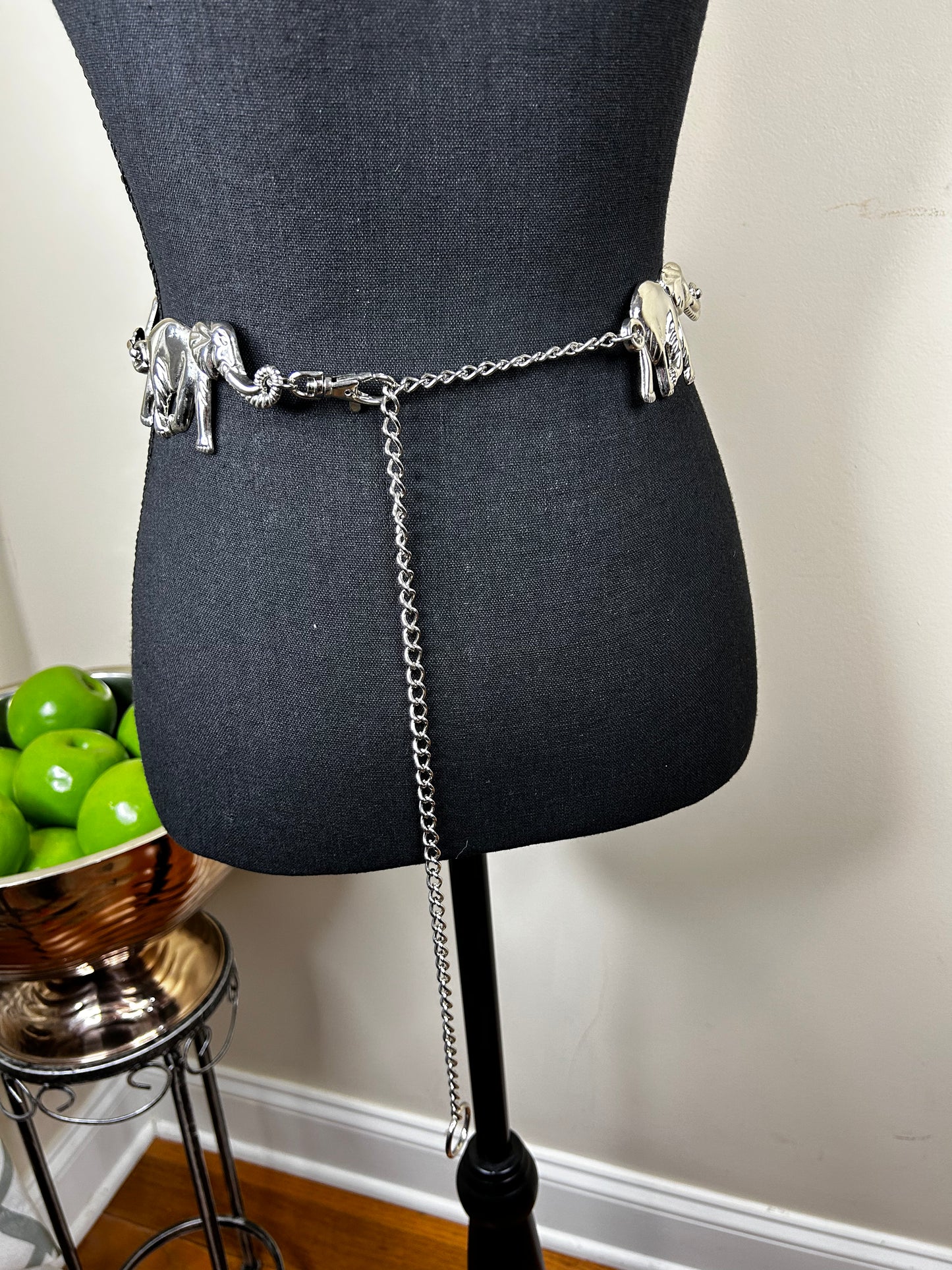 Silver Elephant Belt (6 Elephants)