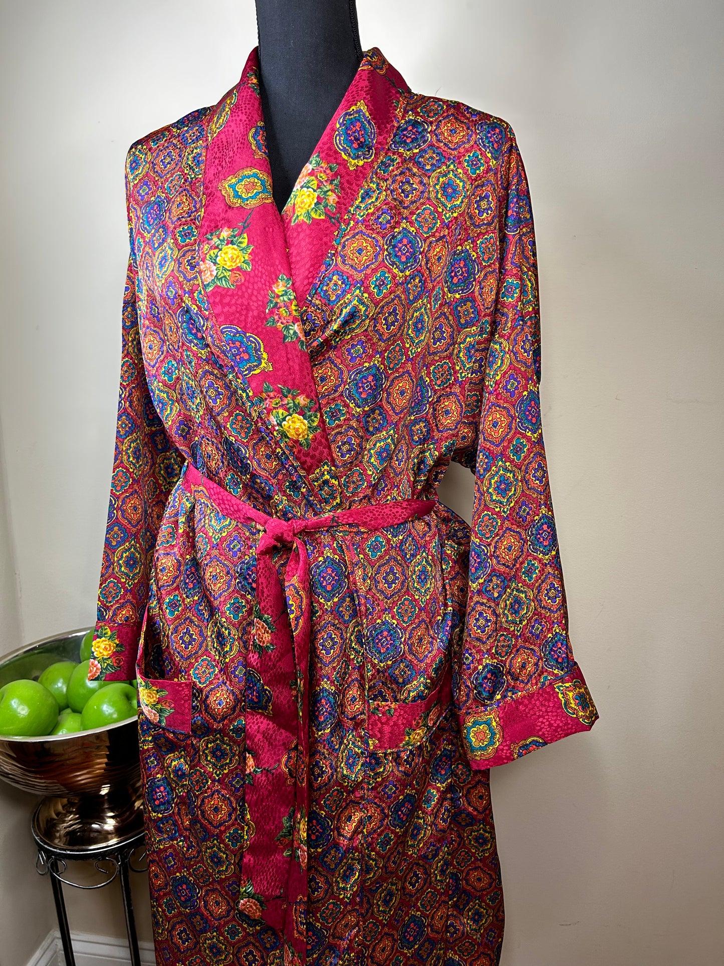 Fantasies by Morgan Taylor Vtg Robe/Duster/Dress